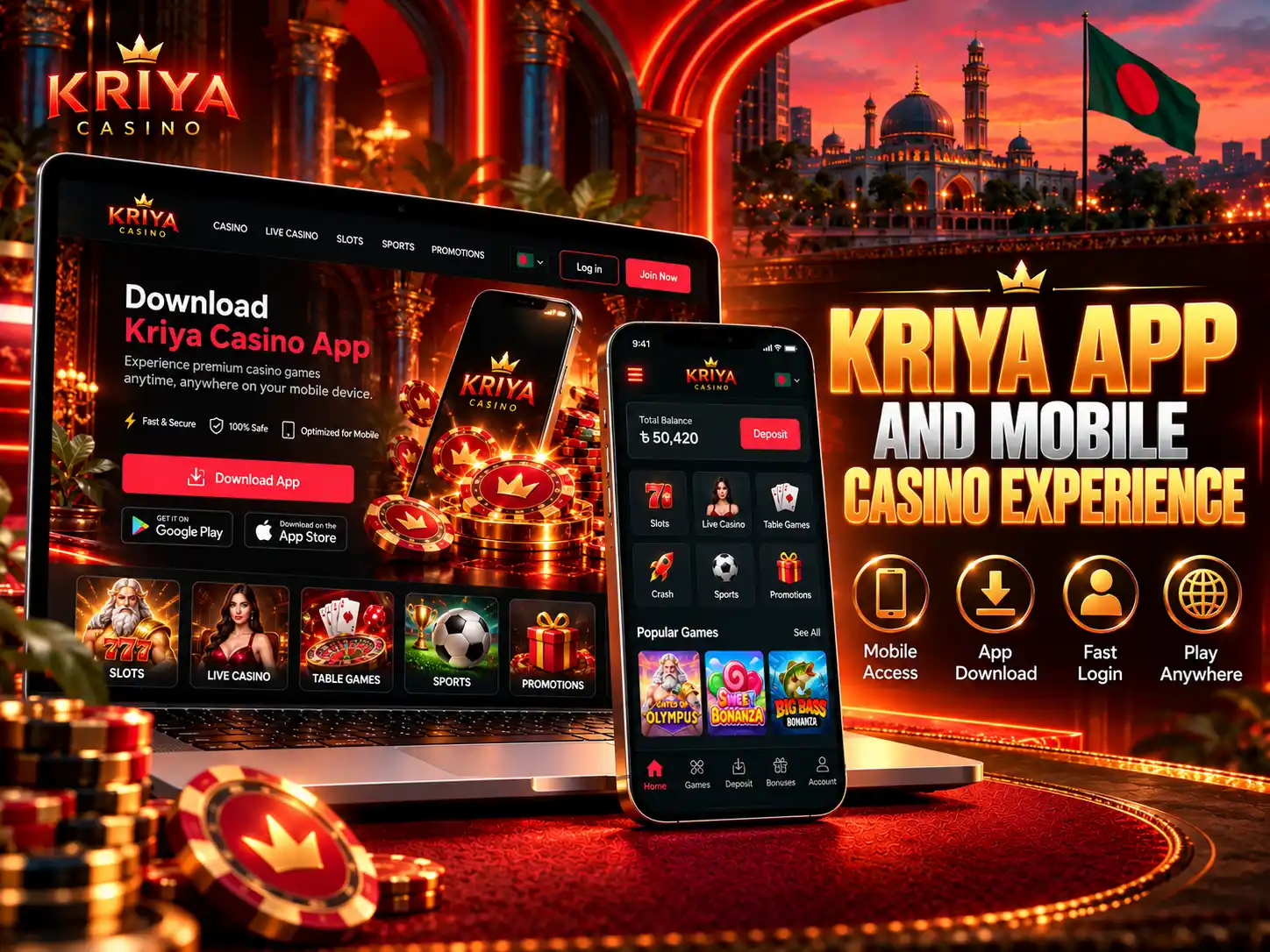 Kriya App And Mobile Casino Experience